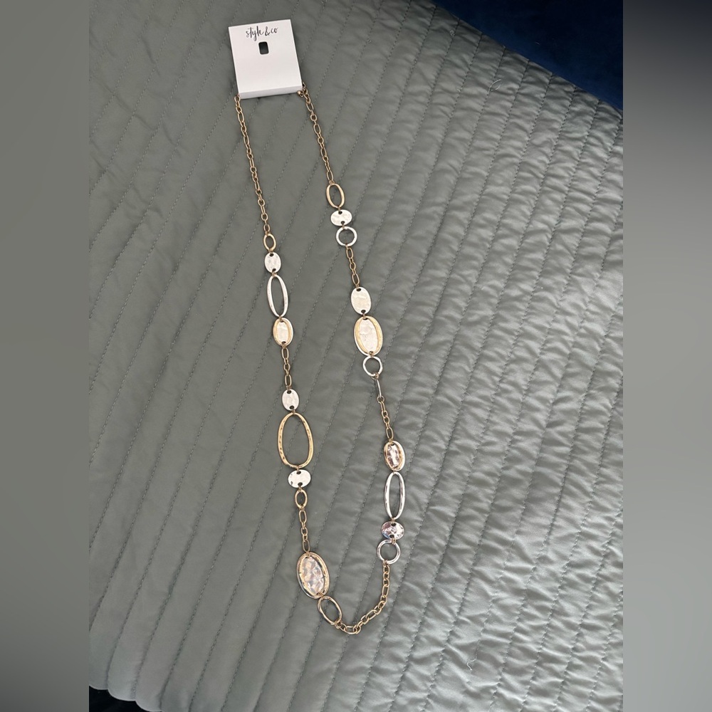 NWT Style & Co Gold and Silver two tone  Necklace